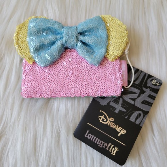 Loungefly Minnie Mouse Pastel Sequin Card Holder